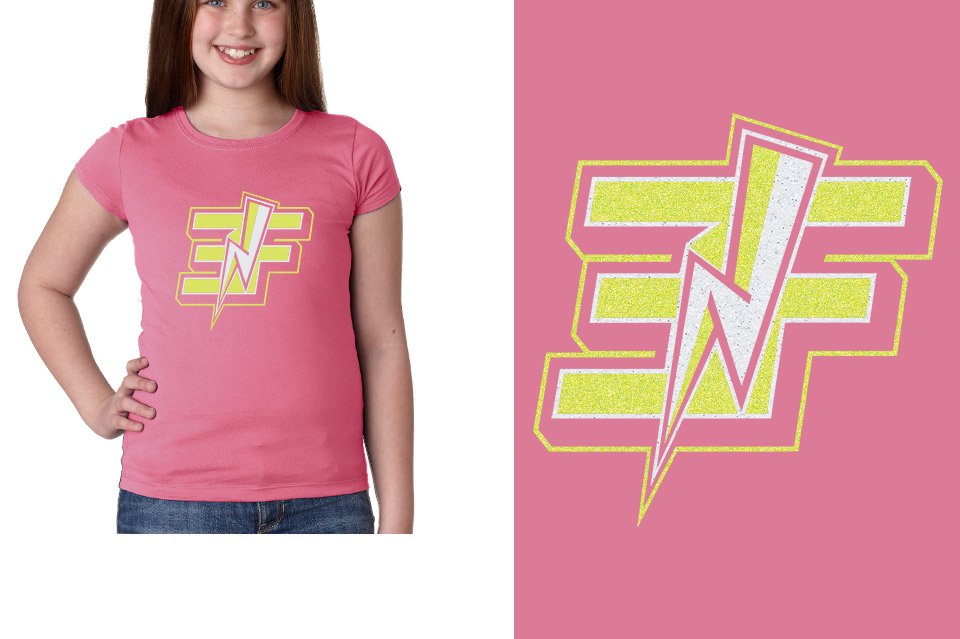 Elite Force glitter Girls' Princess T-Shirt