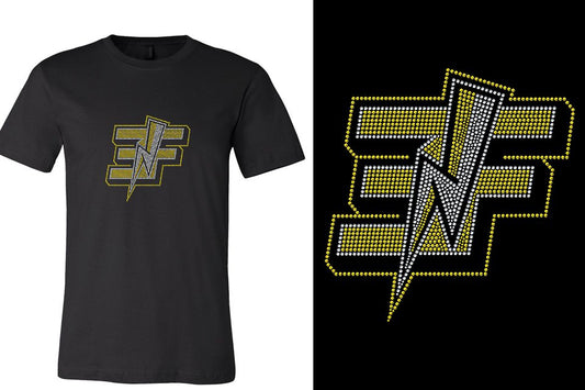 Rhinestones Elite Force logo Unisex t-shirt
