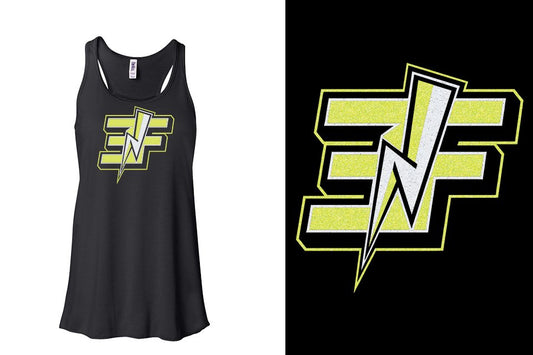 Elite Force glitter Youth Flowy Racerback Tank