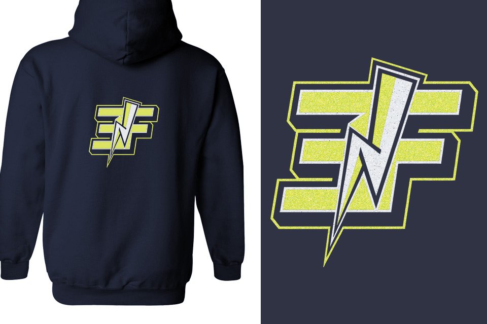 Elite Force glitter Unisex Zip Hoodie